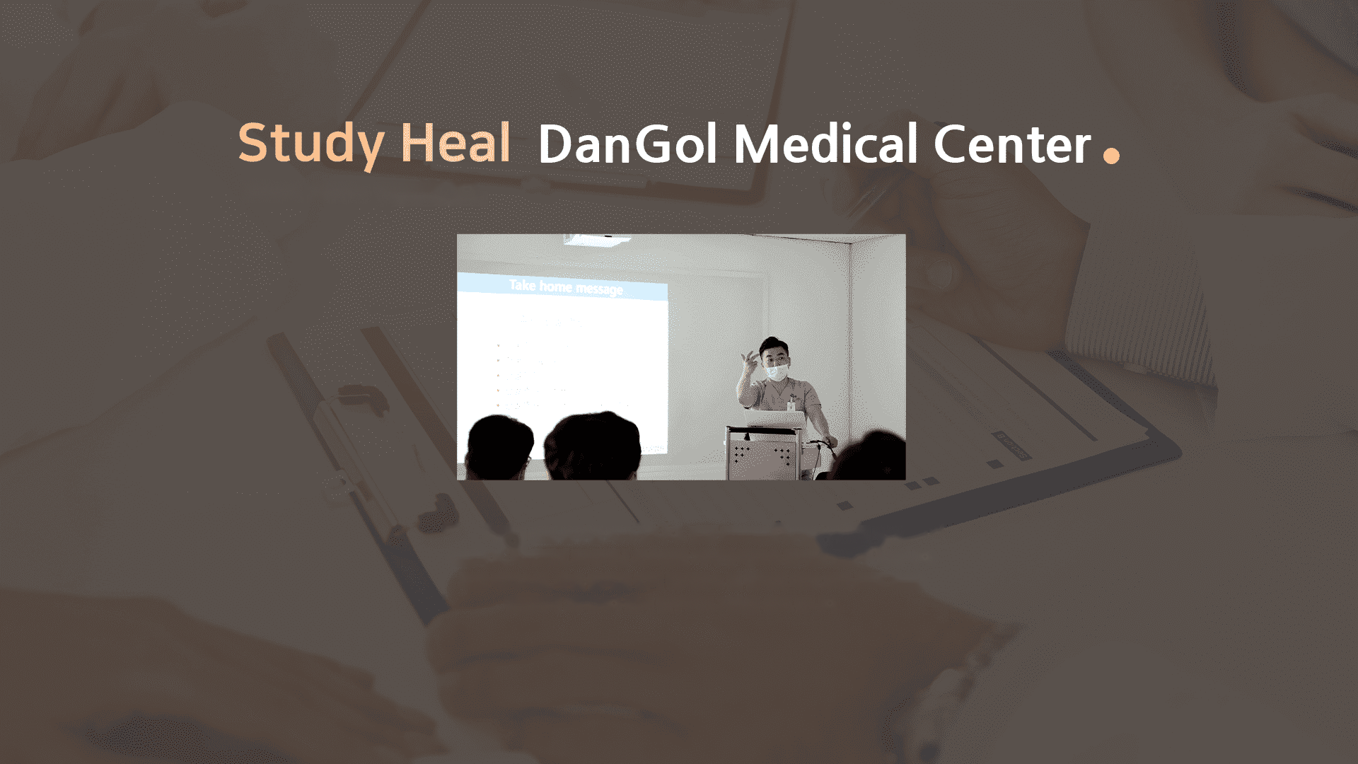 Doctor giving a presentation