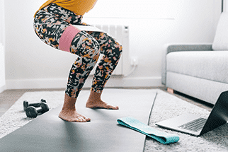 Woman doing squats
