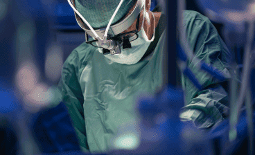 Surgeon in the operating room