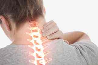 Illustration of neck pain
