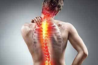Illustration of neck and back pain